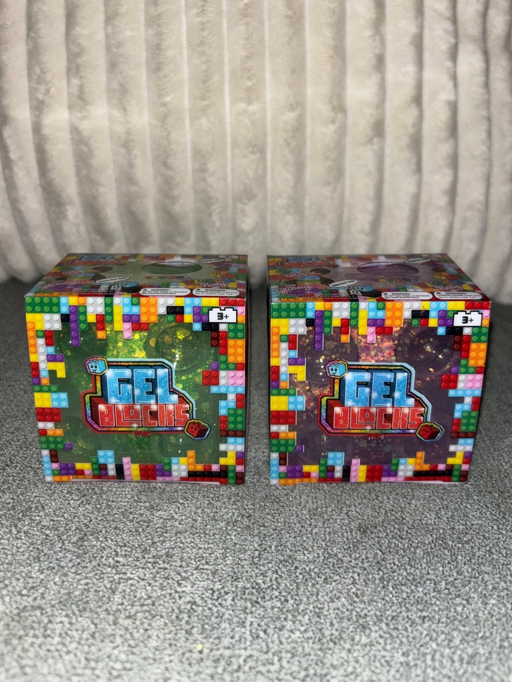 2x New Stackable Squishy Gel Blocks
